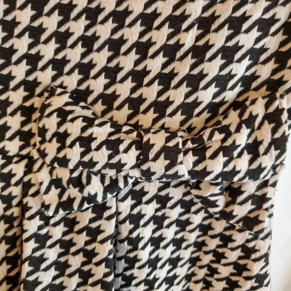 The‎ Children's Place Houndstooth Dress Size 7/8 Medium Black White Holiday